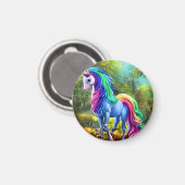 ユニコーンカラフルウマ マグネット (正面/裏面)