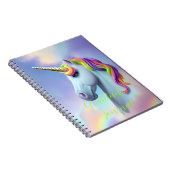 ユニコーンカラフルレインボー感謝ジャーナル ノートブック (右側)