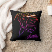 ユニコーンカラフル装飾用クッション クッション (ブランケット)