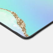 ユニコーンカラーズパステルレインボーモノグラムデスクマット デスクマット (コーナー)