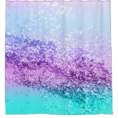 ユニコーンガールグリッター#14 #shiny #decor #art シャワーカーテン (正面)