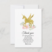 ユニコーンガールサンキューカード サンキューカード (正面)