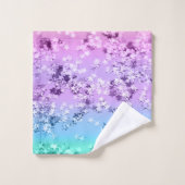 ユニコーンガールズグリッタースターズ#1 #shiny バスタオルセット (ウォッシュタオル)