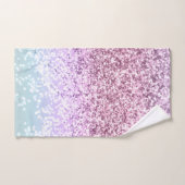 ユニコーンガールズグリッター#1d (フェイクグリッター) #pastel バスタオルセット (ハンドタオル)