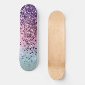ユニコーンガールズグリッター#6c (フェイクグリッター) #shiny スケートボード (正面)