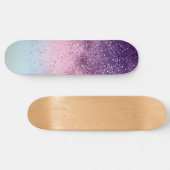 ユニコーンガールズグリッター#6d (フェイクグリッター) #shiny スケートボード (横)