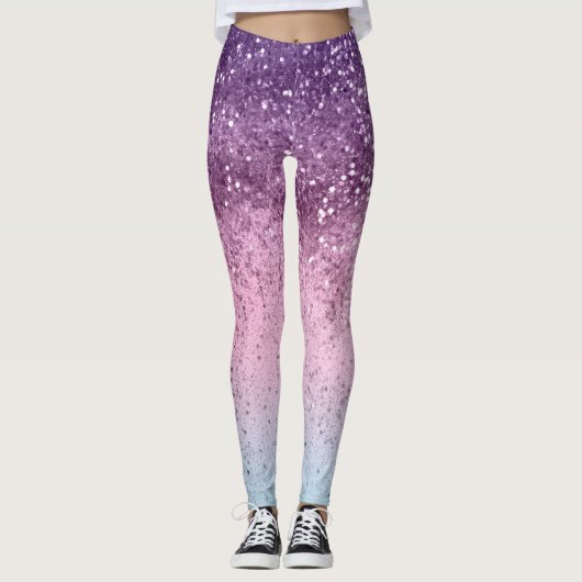 ユニコーンガールズグリッター#6d (フェイクグリッター) #shiny レギンス (正面)