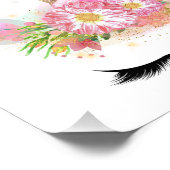 ユニコーンガールズ子供部屋アートプリント金ゴールドグリッター フォトプリント            (角)