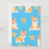 ユニコーンガール誕生日コルギパーティー 招待状 (裏面)