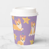 ユニコーンガール誕生日コーギカスタムエージ 紙コップ (正面)