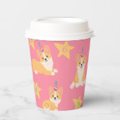 ユニコーンガール誕生日コーギカスタムエージ 紙コップ (正面)