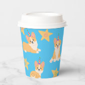 ユニコーンガール誕生日コーギカスタムエージ 紙コップ (正面)