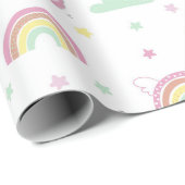 ユニコーンガール誕生日 ラッピングペーパー (ロールコーナー)