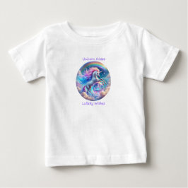 ユニコーンキスと子守唄の願い事 レインボーベビーTシャツ ベビーTシャツ