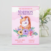 ユニコーンキッズ招待状 招待状 (スタンド正面)