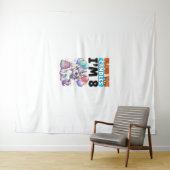 ユニコーンキッズ8歳誕生日パーティー男子8歳お誕生日おめでとう タペストリー (インサイチュ(横))