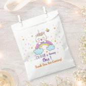 ユニコーンキャレインボーパステルスターズ1st誕生日 フェイバーバッグ (クリップ留めされた状態)