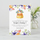 ユニコーンキャンディーコーン |ハローウィンパーティ招待状 (スタンド正面)