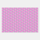 ユニコーンキュートマジカル誕生日 ラッピングペーパーシート (正面3)