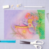 ユニコーンキリンに魅了されたサファリの愛 薄葉紙 (クラフト)