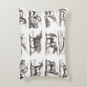 ユニコーンクラシックアンティーク神話の魔法の生き物 アクセントクッション (正面(垂直))