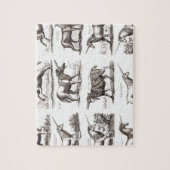 ユニコーンクラシックアンティーク神話の魔法の生き物 ジグソーパズル (縦)