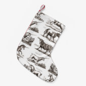 ユニコーンクラシックアンティーク神話の魔法の生き物 スモールクリスマスストッキング (正面 (吊り時))