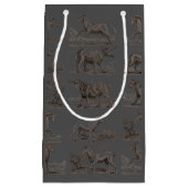 ユニコーンクラシックアンティーク神話の魔法の生き物 スモールペーパーバッグ (正面)