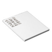 ユニコーンクラシックアンティーク神話の魔法の生き物 ノートパッド (アングル)