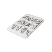 ユニコーンクラシックアンティーク神話の魔法の生き物 バスマット (アングル)