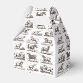 ユニコーンクラシックアンティーク神話の魔法の生き物 フェイバーボックス (正面サイド)