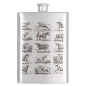 ユニコーンクラシックアンティーク神話の魔法の生き物 フラスク (正面)