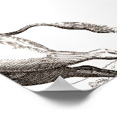 ユニコーンクラシックアンティーク神話の魔法の生き物 ポスター (角)