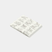 ユニコーンクラシックアンティーク神話の魔法の生き物 ポストイット (アングル)