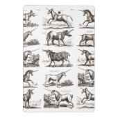 ユニコーンクラシックアンティーク神話の魔法の生き物 ミニクリップボード (裏面)