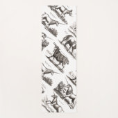 ユニコーンクラシックアンティーク神話の魔法の生き物 ヨガマット (正面)