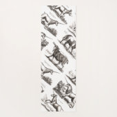 ユニコーンクラシックアンティーク神話の魔法の生き物 ヨガマット (裏面)