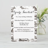 ユニコーンクラシックアンティーク神話の魔法の生き物 招待状 (スタンド正面)