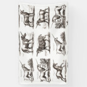 ユニコーンクラシックアンティーク神話の魔法の生き物 横断幕 (縦)