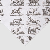 ユニコーンクラシックアンティーク神話の魔法の生き物 薄葉紙 (詳細)