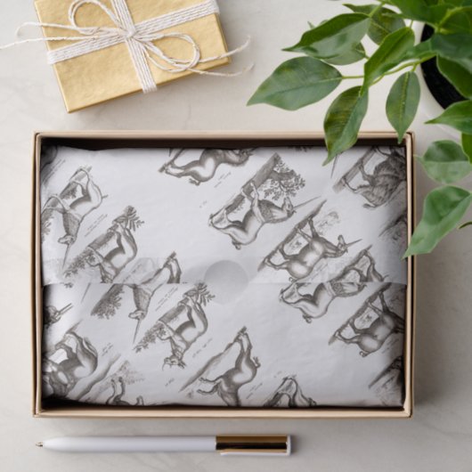 ユニコーンクラシックアンティーク神話の魔法の生き物 薄葉紙 (ギフト)