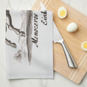 ユニコーンクラシックランニング魔法ウッドランドクリーチャー キッチンタオル (四つ折り)