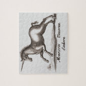 ユニコーンクラシックランニング魔法ウッドランドクリーチャー ジグソーパズル (縦)