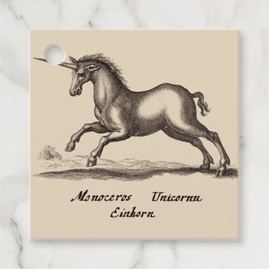 ユニコーンクラシックランニング魔法ウッドランドクリーチャー フェイバータグ (正面)