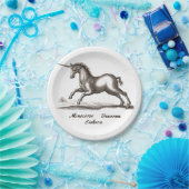 ユニコーンクラシックランニング魔法ウッドランドクリーチャー ペーパープレート (パーティー)