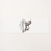 ユニコーンクラシックランニング魔法ウッドランドクリーチャー ヨガマット (正面(横))