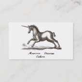 ユニコーンクラシックランニング魔法ウッドランドクリーチャー 名刺 (裏面)