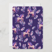 ユニコーンクリスタルバースデーパーティー 招待状 (正面)