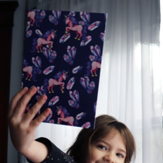 ユニコーンクリスタルバースデーパーティー 招待状