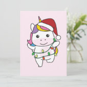 ユニコーンクリスマスウィンターアニマルズホリデーユニコーン シーズンカード (スタンド正面)